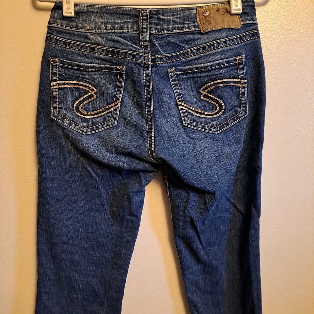 Silver Jeans Suki Super Stretch Mid Slim Boot Jeans With Embroidered Pockets